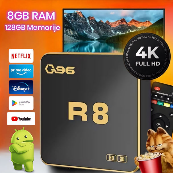 Android smart TV Box 8/128GB "Q96 R8" - Zoro