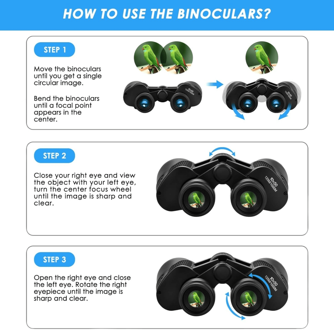 Dvogled "Binoculars" 10x50 HD - Zoro