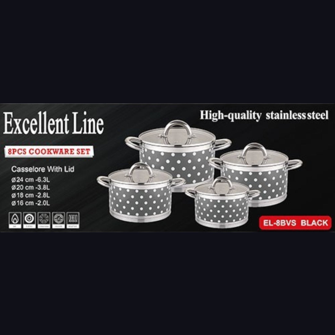 "EXCELLENT LINE" 8 - dijelni set posuđa - Zoro