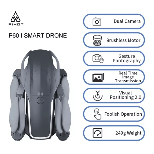 GPS Dron s dvostrukom kamerom "P60" - Zoro