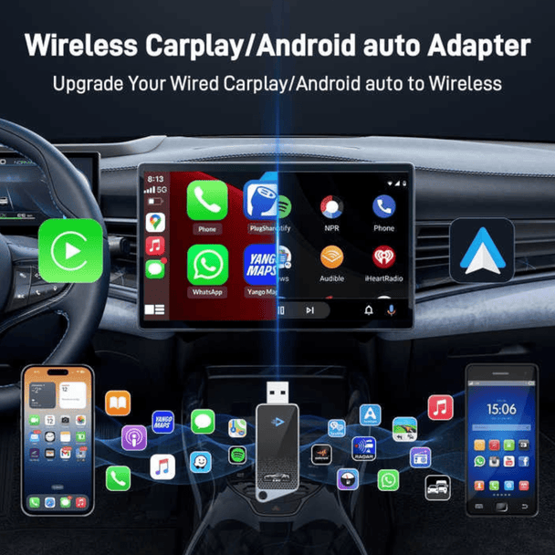 K82 – Bežični CarPlay i Android Auto adapter: Smart Mini Box Plug & Play - Zoro