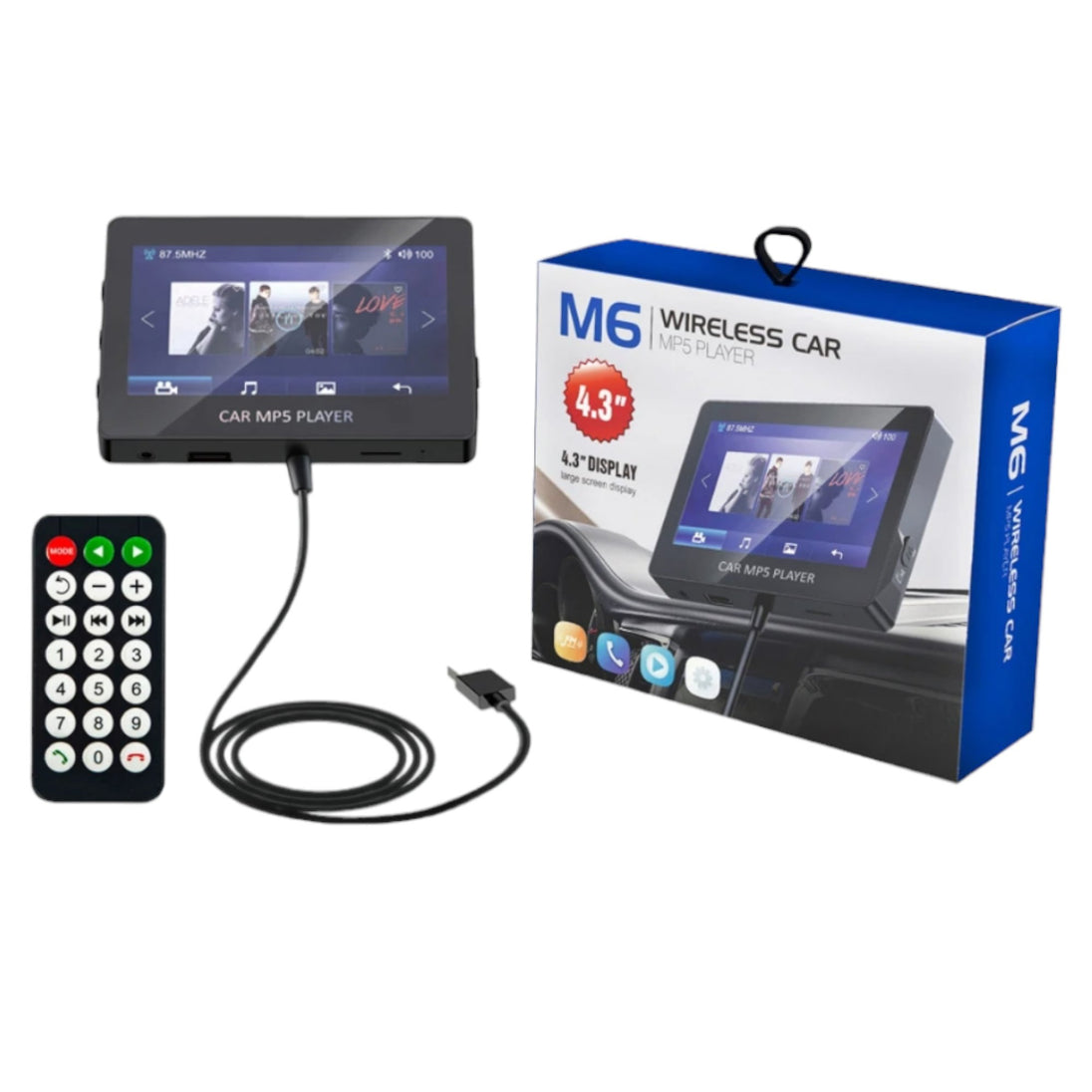 "M6" Auto Radio MP5/BT/USB/DVD - Zoro