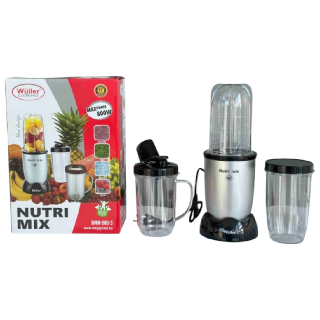 Nutri Mix Blender s 3 posude "Wüller" - Zoro