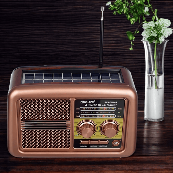 Retro Solarni Bluetooth Radio "RX - BT3500S" - Zoro