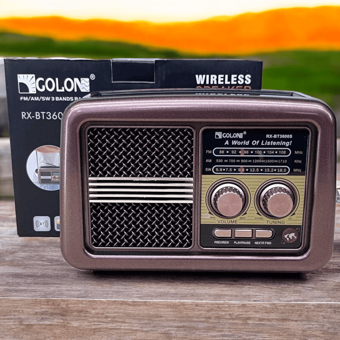 Retro Solarni Bluetooth Radio "RX - BT3600S" - Zoro