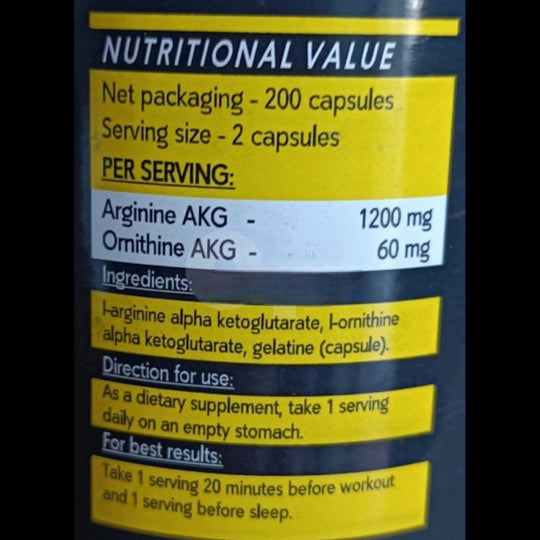 "Rex Nutrition" Arginine AKG / Ornithine AKG - Zoro