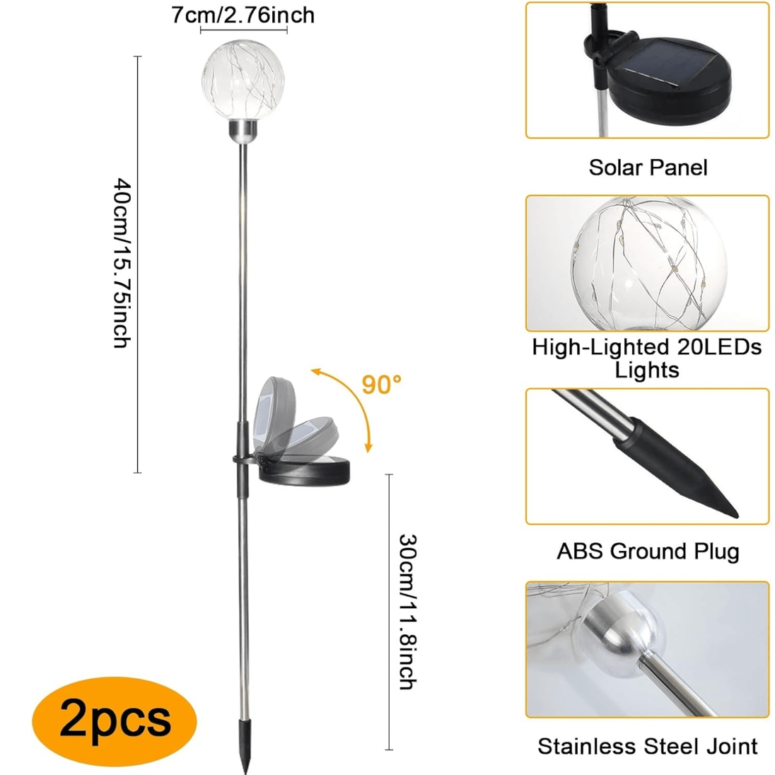 Set LED Solarne Kugle - Zoro